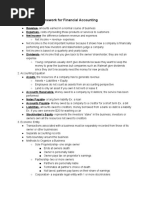 Chapter 1: A Framework For Financial Accounting