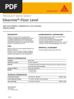 Sikacrete®-Floor Level: Product Data Sheet