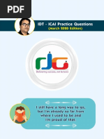 Idt Icai Practice Question