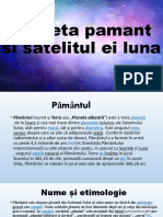 Planeta Pamant Si Satelitul Ei Luna