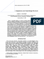 Chatters 1987 Hunter-Gatherer Adaptations and Assemblage Structure