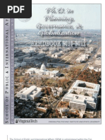 PHD in Planning, Governance and Globalization - 2010-2011 Student Handbook