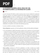 La Sociedad Española en El Siglo Xix - Del Estamentalismo A La Sociedad de Clases - Noticias de Ciudad Real 24H