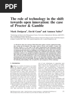 The Role of Technology in The Shift Towards Open Innovation-The Case of Procter Gamble