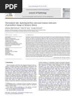 Thermokarst Lake, Hydrological Flow and Water Balance Indicators PDF