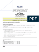 Simulacion de Costeo Por Proceso