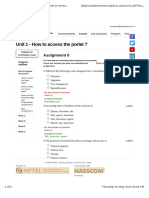 Unit 1 - How To Access The Portal ?: Assignment 0