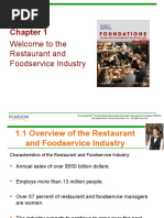 Restaurant and Foodservice Industry