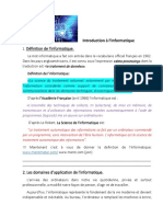 L.1 Introduction A Linformatique