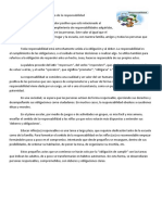 5° Basico - El Significado de La Responsabilidad