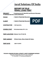 Structural Solutions of India: of Pile Lateral Load Test