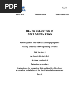 DLL For Selection of Belt Driven Fans: BDF DLL Ver. 2 Completed 20/04/06 Printed 21/04/2006 10.43