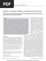 Effects of Ketone Bodies On Endurance Exercise: I F S M