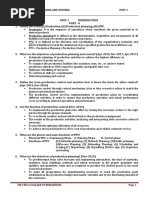 Ie-6605 Production Planning and Control UNIT-1