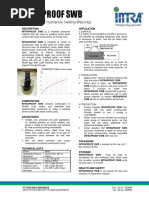 Intraproof SWB: Bentonite-Based Hydroactive Swelling Waterstop