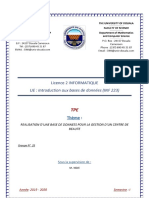 Rapport Projet BD Groupe 25 PDF