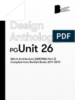 Unit 26: March Architecture (Arb/Riba Part 2) Compiled From Bartlett Books 2017-2019