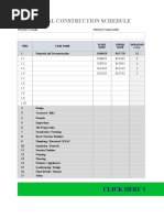 Residential Construction Schedule: Click Here To Create in Smartsheet