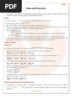 Limits and Derivatives: Theorem 1