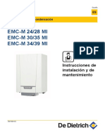 Instrucciones de Instalacion y de Mantenimiento NANEO EMC M24 28 MI 30 35 MI 34 39