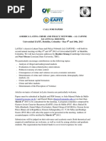 Call For Papers: Jmpm@econ - Puc-Rio - BR Dmejia@uniandes - Edu.co