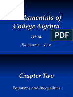 Fundamentals of College Algebra