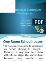 Evolution of Curriculum Development