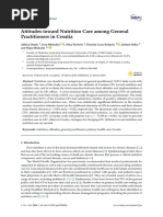 Attitudes Toward Nutrition Care Among General Practitioners in Croatia