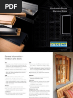 Stegbar Standard Sizes - Windows and Doors