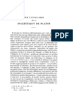 Rodier Sur L Evolution de La Dialectique de Platon FR