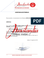 Certificado de Trabajo Claro