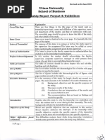 Internship Report Format & Guidelines & Marks Distribution