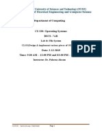 Department of Computing: CLO3 (Design & Implement Various Pieces of OS Software)