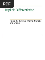 Implicit Differentiation