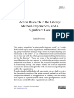 Action Research in The Library: Method, Experiences, and A Significant Case