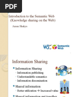 Introduction To The Semantic Web (Knowledge Sharing On The Web)