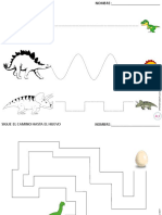 Copia de GRAFOMOTRICIDAD FICHAS DE DINOSAURIOS