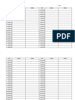 Daily Time Tracker Date: Time Fantasy Reality Time Fantasy Reality