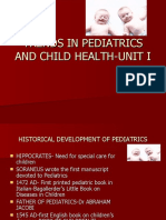 Trends in Pediatrics and Child Health-Unit I