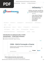 Introduction To Cybersecurity v2 EOC Assessment - Final Exam Answers