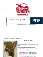 Manuscritos y El Canon Bíblico