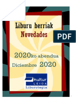 2020ko Abenduko Liburu Berriak - Novedades de Diciembre Del 2020