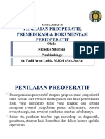 Bab 18 - Penilaian Preoperatif, Premedikasi & Dokumentasi Perioperatif