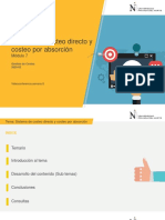 Semana 8 Sistema de Costeo Directo y Costeo Por Absorción PDF