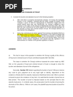 Topic: Burden & Standard of Proof