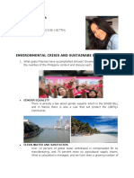 Environmental Crisis and Sustainabe Development: BSHM-3