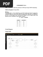 Experiment No.1 Aim: To Study and Verify The Operation of AND Gate Using CMOS Technology. Software Required: Tanner EDA Theory