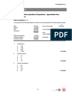 F9 Financial Management Progress Test 1 PDF