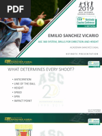 Emilio Sanchez Vicario - WCC2019 Tennis Drills For Direction and Height