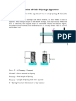 Compression of Coiled Springs